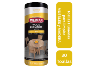 Toallas húmedas para limpiar madera