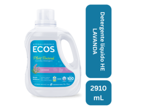 Detergente líquido he 100% natural aroma lavanda 100 lavadas