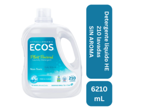 Detergente líquido he 100% natural sin aroma 210 lavadas