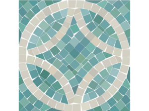 Decoracion piso seaglass mosaic, 6ct 30.48 cm x 30.48 cm