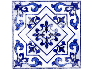 Decoracion piso light blue moroccan, 6ct 30.48 cm x 30.48 cm