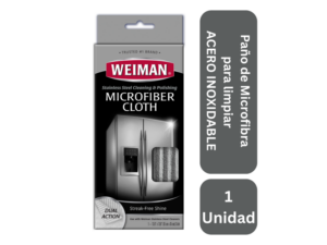 Paño de microfibra para acero inoxidable