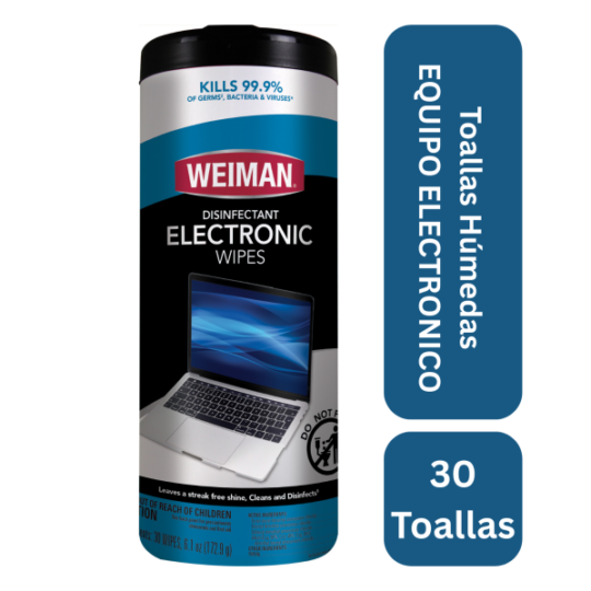Toallas húmedas para limpiar equipo electrónico 30 toallas