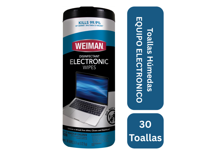 Toallas húmedas para limpiar equipo electrónico 30 toallas