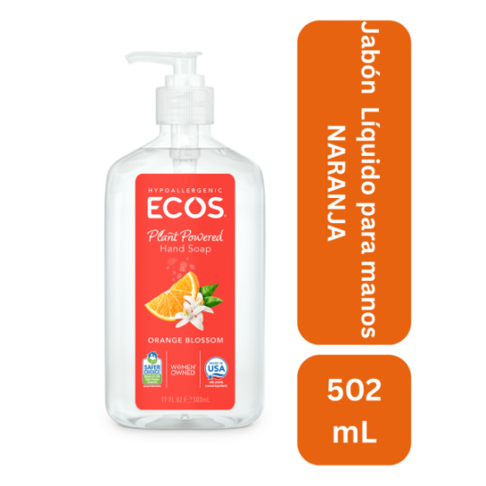 Jabón líquido para manos aroma naranja 502 ml