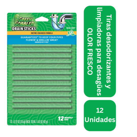 Tiras desodorizantes y limpiadoras para desagües