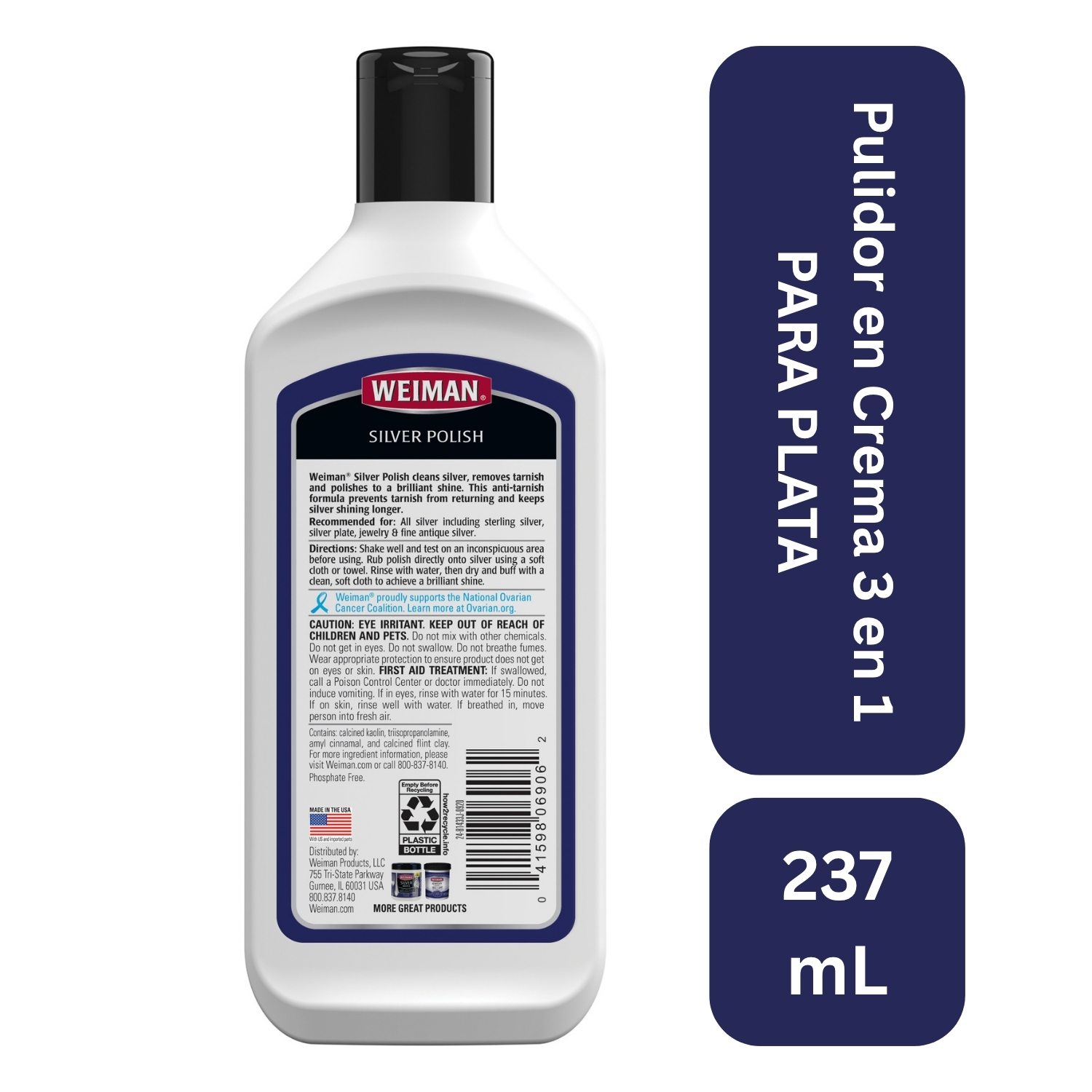 LIMPIA Y PULE PLATA WEIMAN 237 ML - Imagen 2